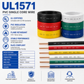 UL1571 Hook-Up Wire,28awg,Single Conductor With PVC Insulation